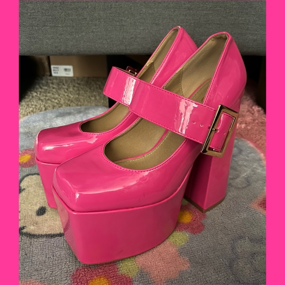 Ego Pink Platform Heels